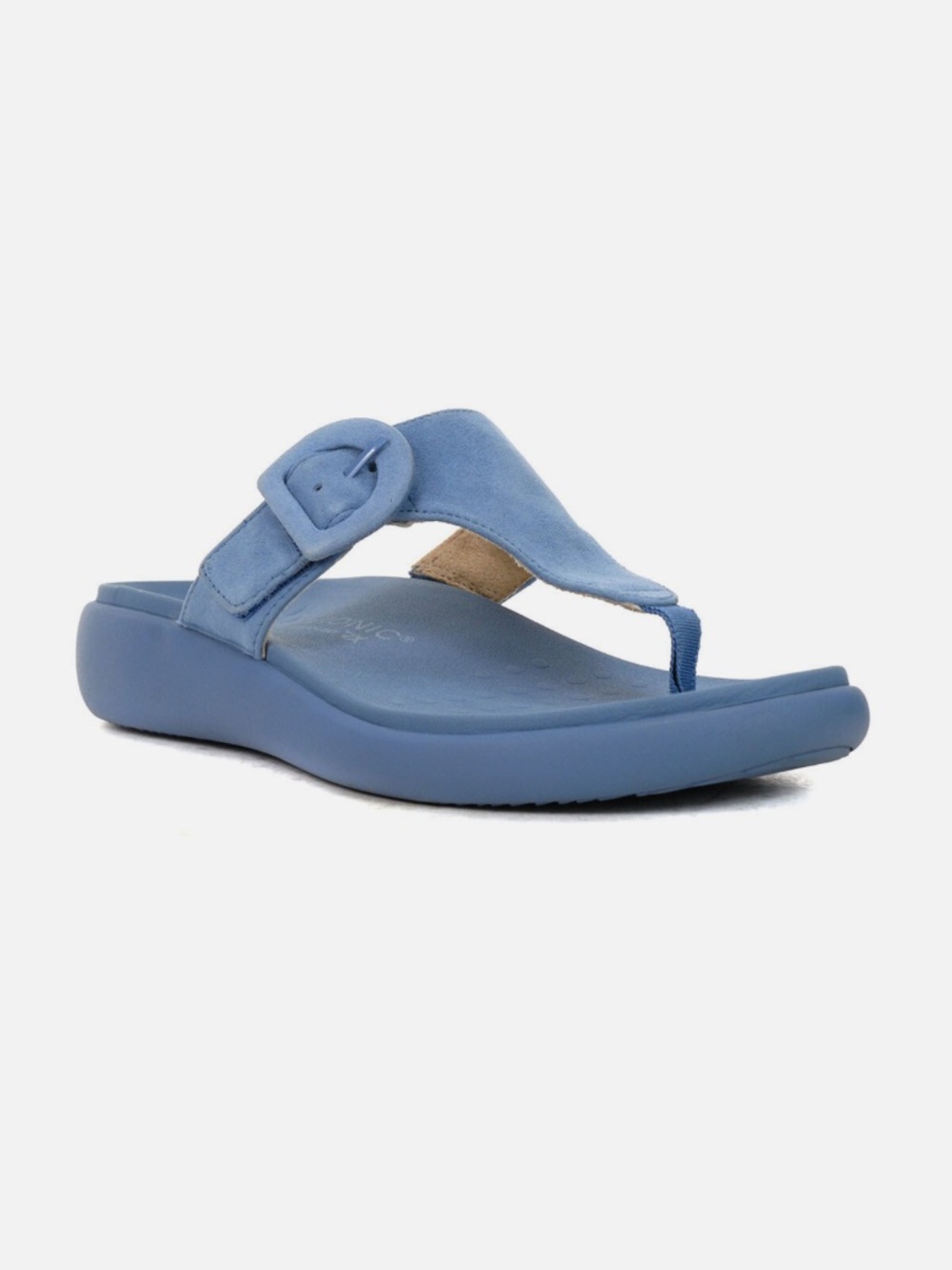 Vionic Women's Activate Recovery RX Captains Blue Sandals Suede Leather Size 12